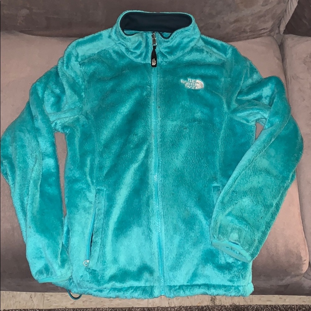 Size small fuzzy northface zip up